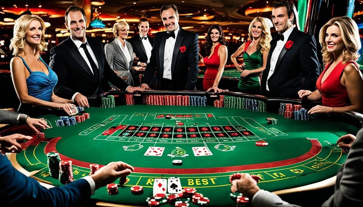 Antarmuka aplikasi ratulotre di smartphone Android menampilkan menu sportsbook, live dealer, dan permainan slot.