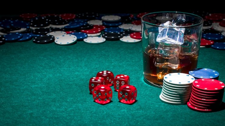 Layar permainan live dealer ratulotre menampilkan studio blackjack dengan dealer langsung dan opsi betting.